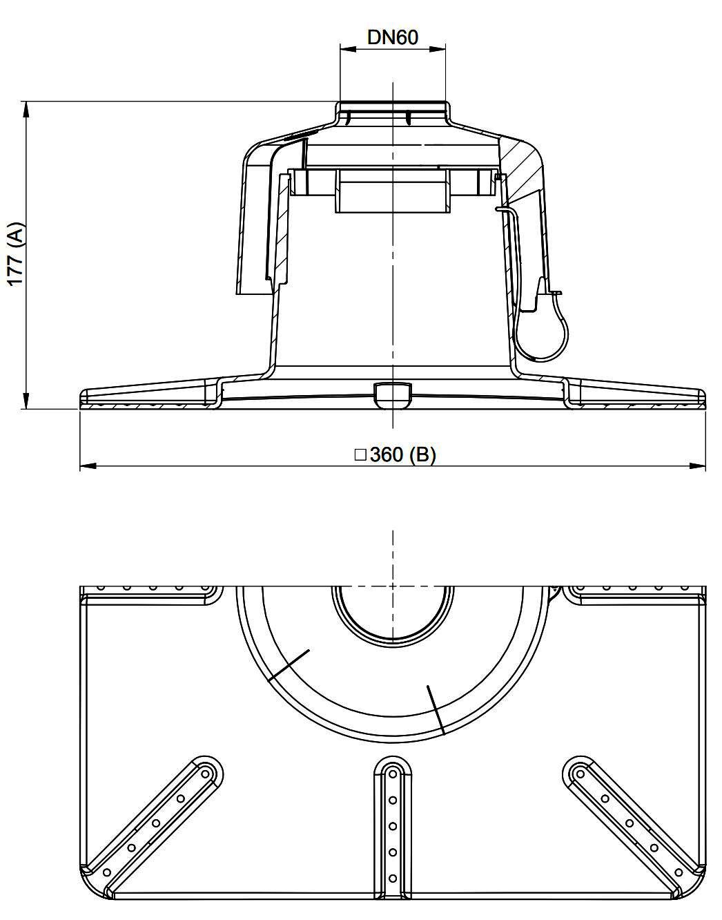 MHG Kaminkopfabdeckung DN 60