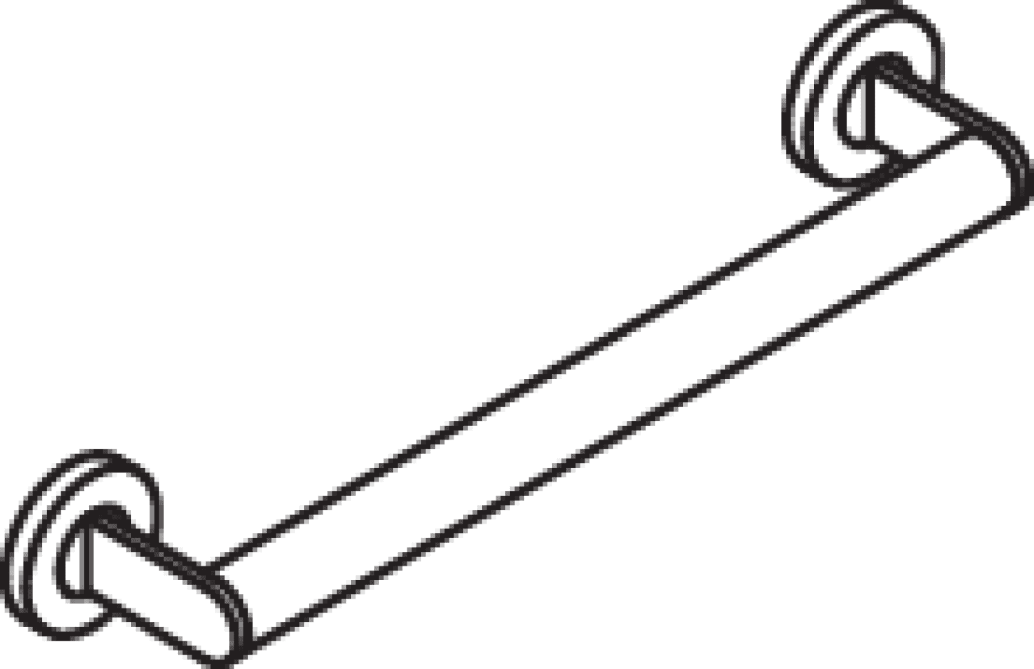 HEWI Haltegriff, d:32, L:400mm, schliff
