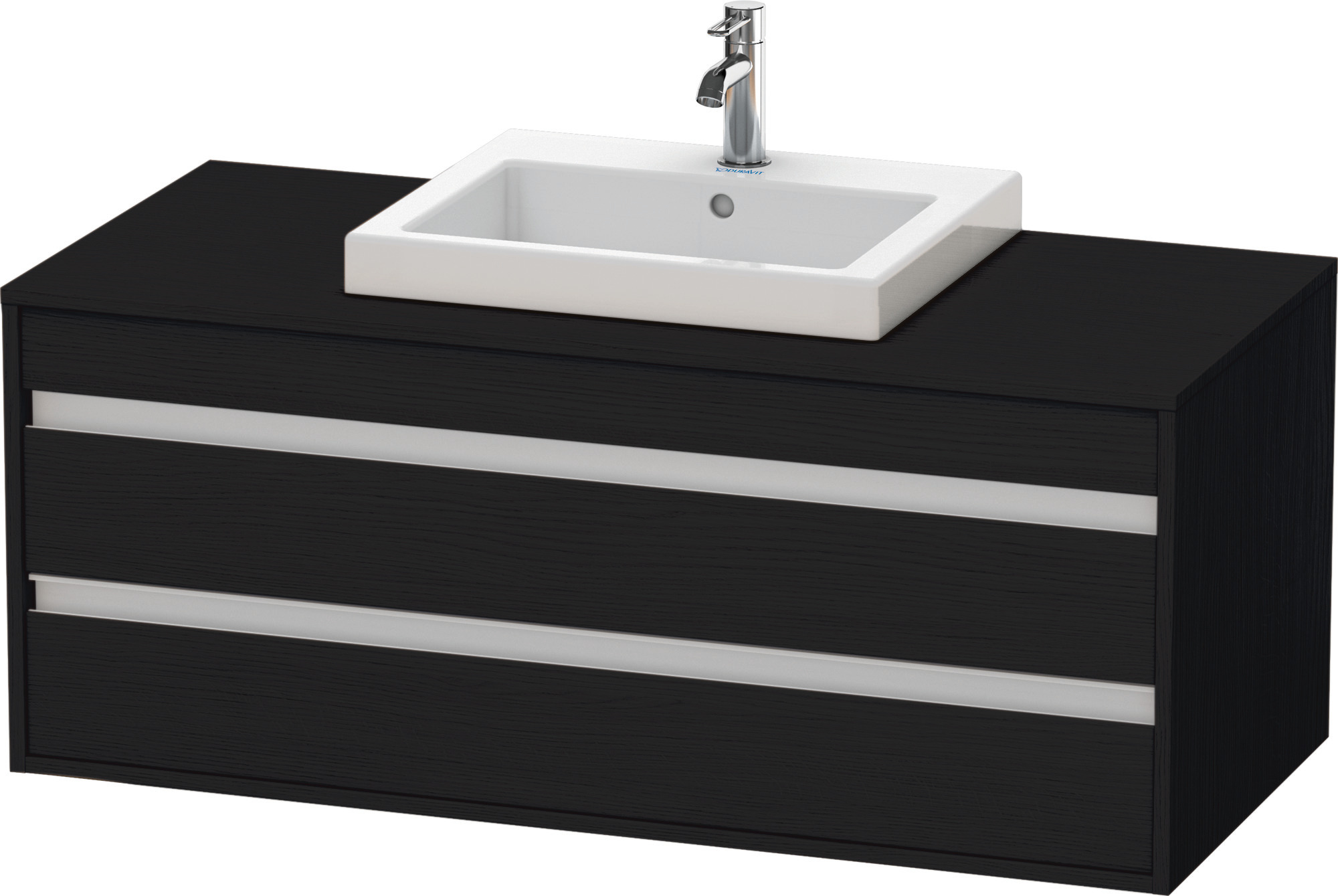 Duravit WTU wandhängend Ketho 550x1200x496mm 2 SchKa, für EBWT mi., Eiche Schwarz