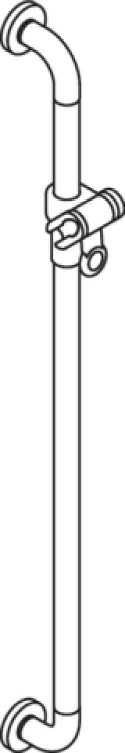 HEWI Br.H.Stg. Ser 801, AM:1100, Stützlast 300 kg signalweiß