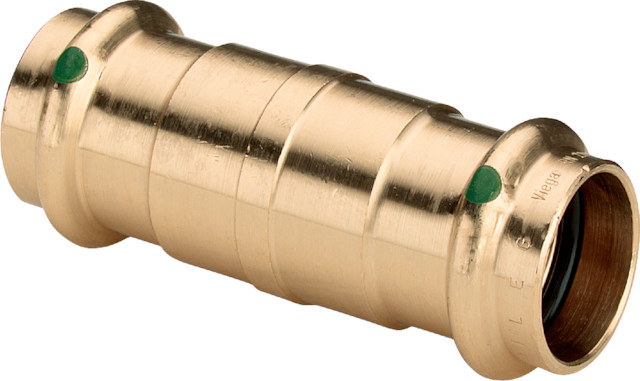 Viega Schiebemuffe mit SC Sanpress 2215.5 in 22mm Siliziumbronze Viega Schiebemuffe mit SC Sanpress 2215.5 in 22mm Siliziumbronze