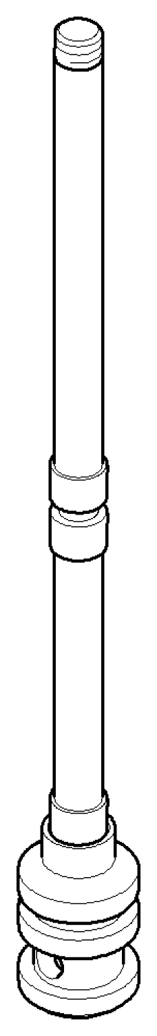 DO Zugstange ET 04310901200 D 15 x 140,5 mm Chrom gebürstet