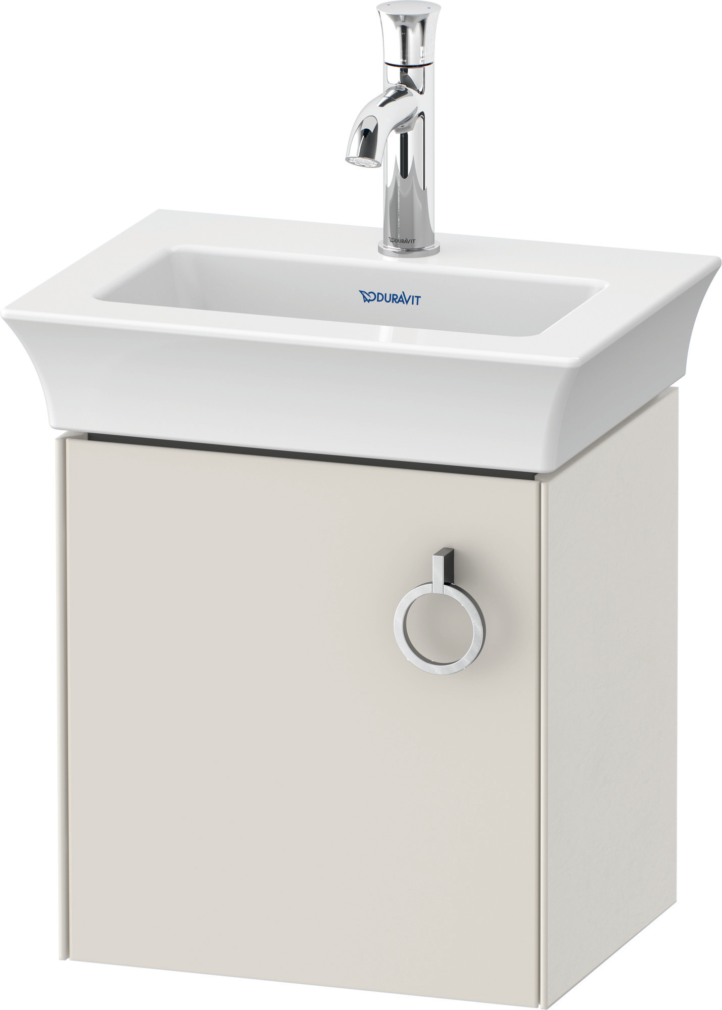 Duravit WTU wandh. White Tulip,1 Tür m.Griff 410x384x298,TA l.,Nordic Weiß Sdm.