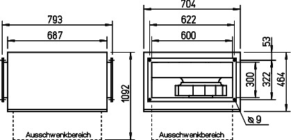 Helios SKRW EC 355/60/30 SILENT Kanalventilat. EC schallg.,regelbar,1-PH
