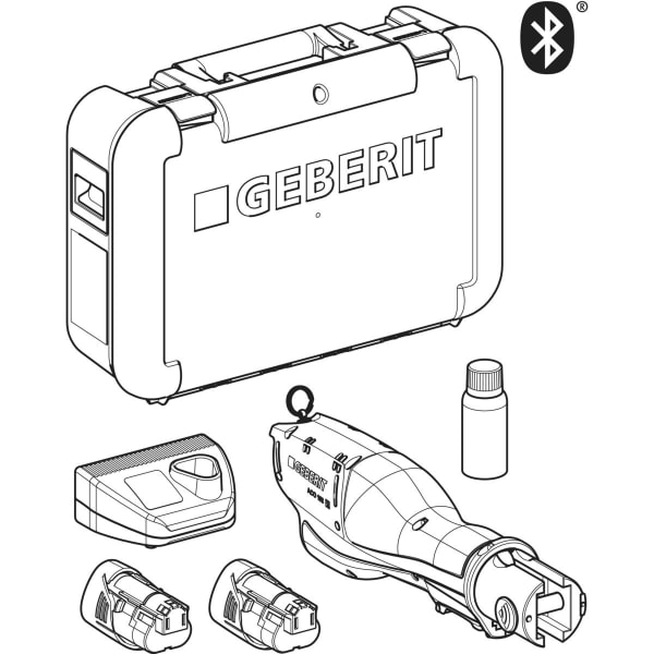 Geberit ACO 103plus Pressgerät im Koffer 230 V / 50-60 Hz, Komp. 1 Mapress/Mepla
