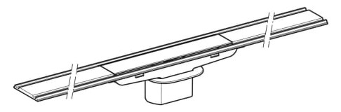 Geberit Duschrinne CleanLine60 für dünne Bodenbeläge 30 - 90 cm