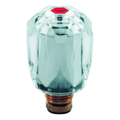 GROHE Oberteil 45956 mit Brillant Griff Markierung rot 1/2" chrom