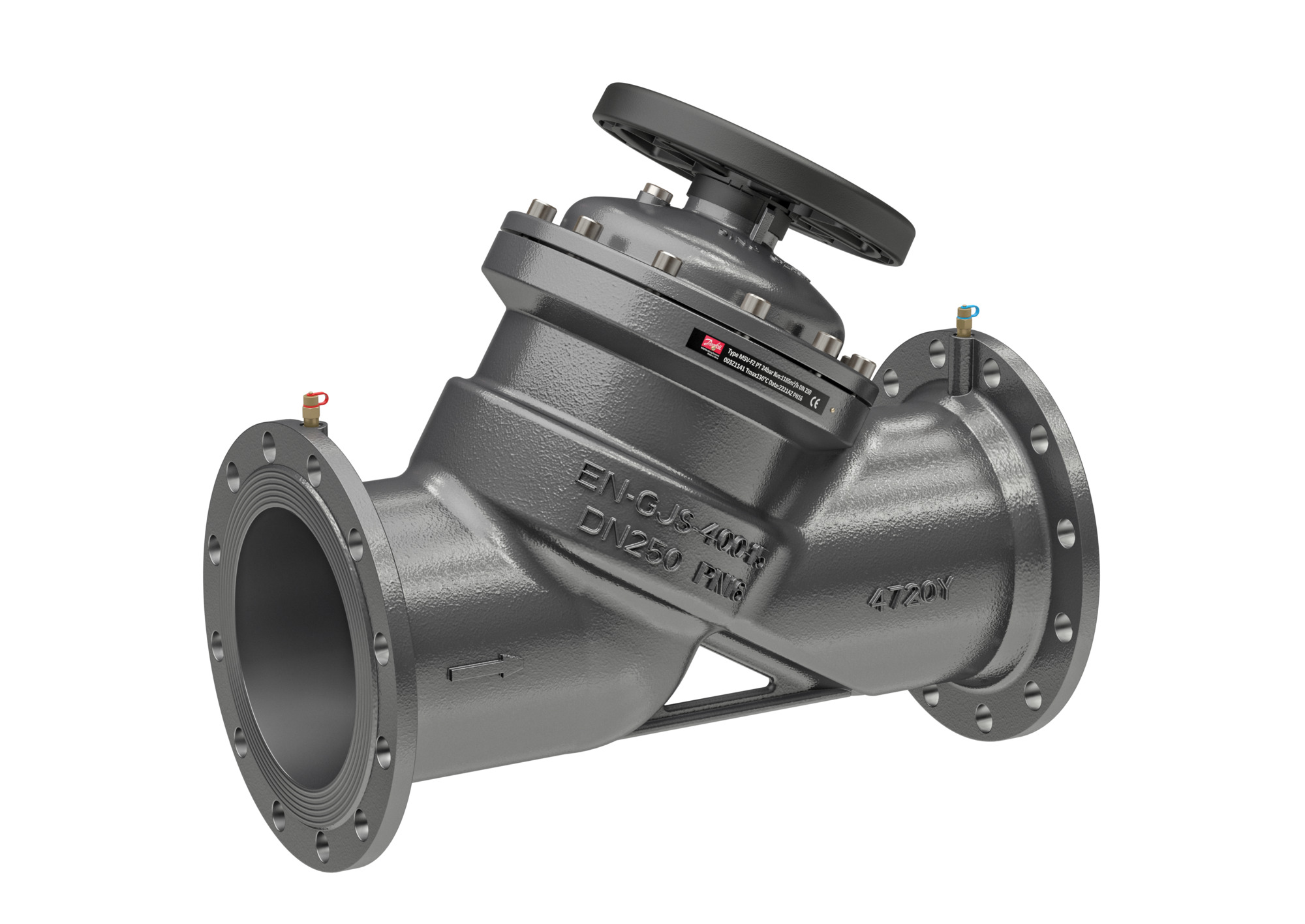 Danfoss Strangregulier-u.Messventil MSV-F2 250, Flansch, Messnippel, PN25