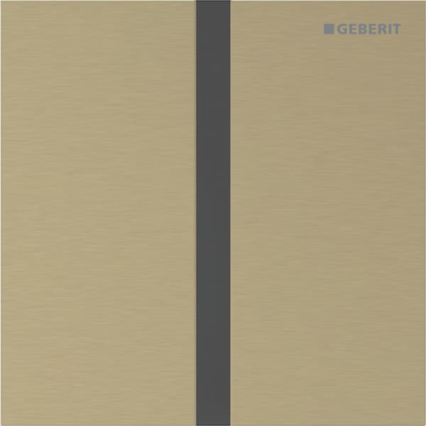 Geberit Typ 40 Abdeckplatte, eckig für UR-Strg. IR, messing gebürstet, Etc