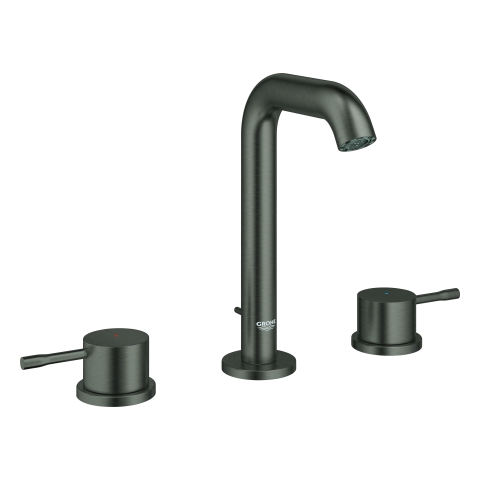 GROHE 3-L-EH-Waschtischbatterie Essence 20296_1 Zst.-Abl.-grt.hard graphite geb.