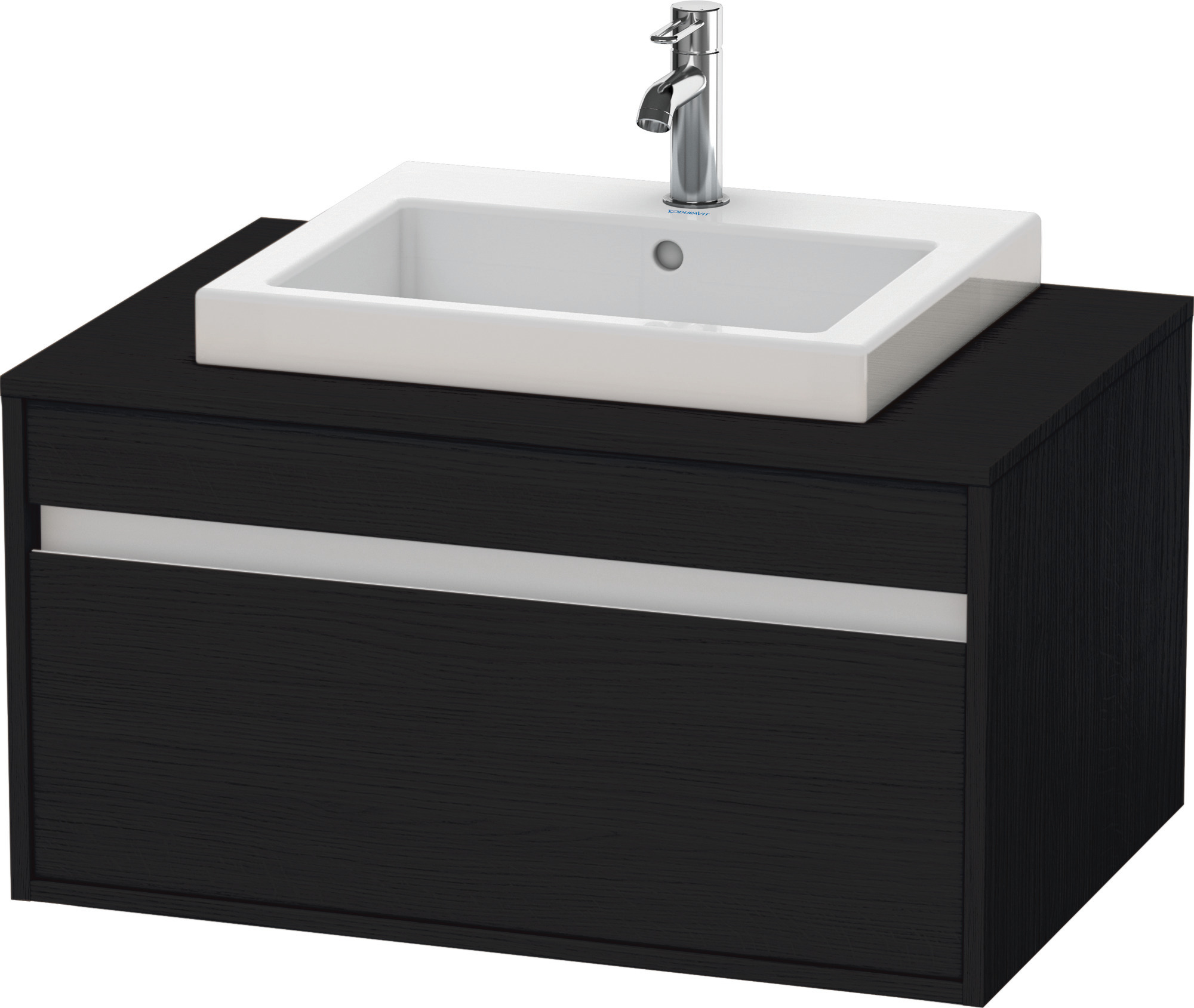 Duravit WTU wandhängend Ketho 550x800x426mm 1 Auszug, für EBWT mi., Eiche Schwarz