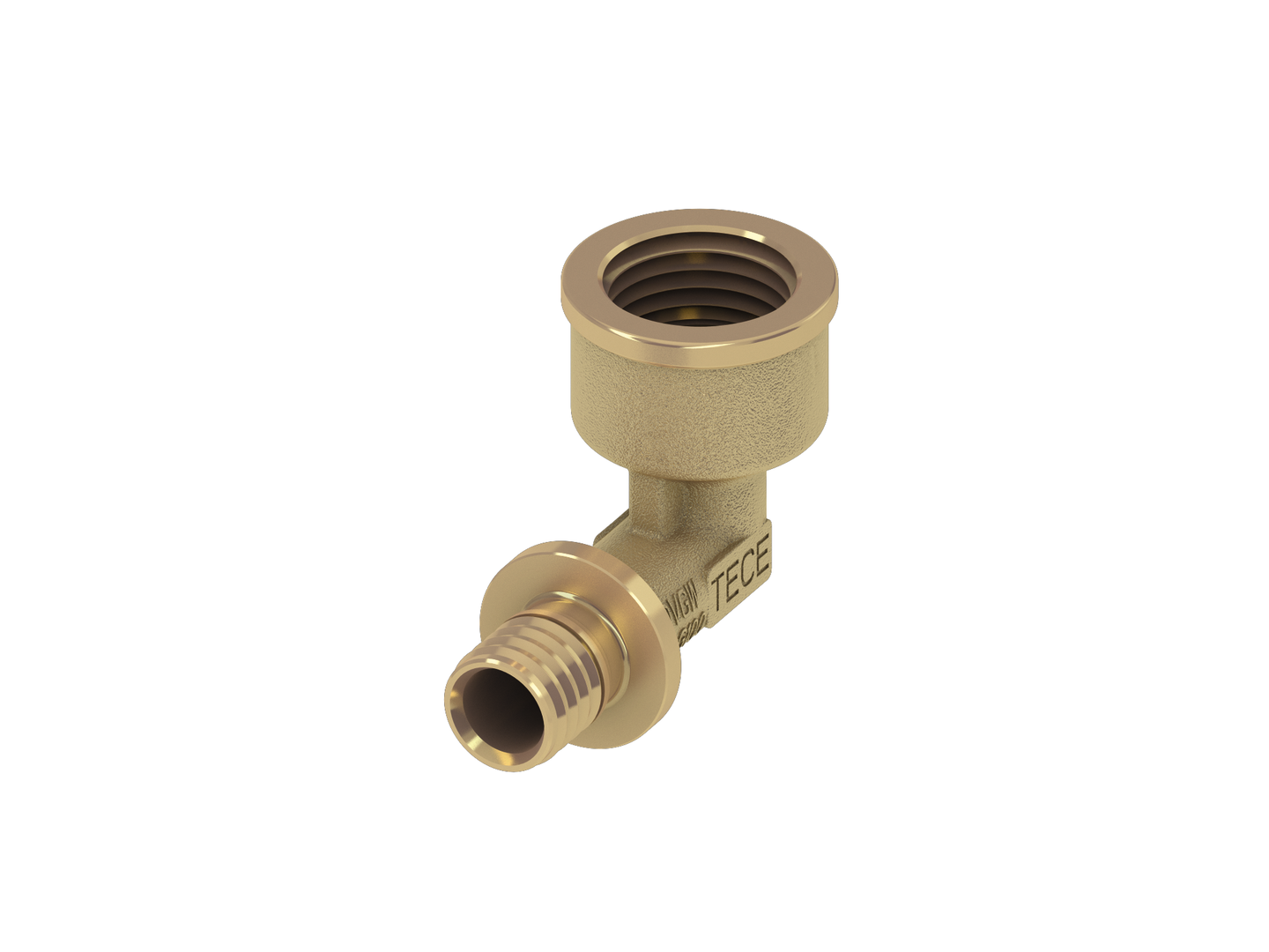 TECEflex Winkelübergangsmuffe Dim. 16 x Rp 1/2", Siliziumbronze TECEflex Winkelübergangsmuffe Dim. 16 x Rp 1/2", Siliziumbronze