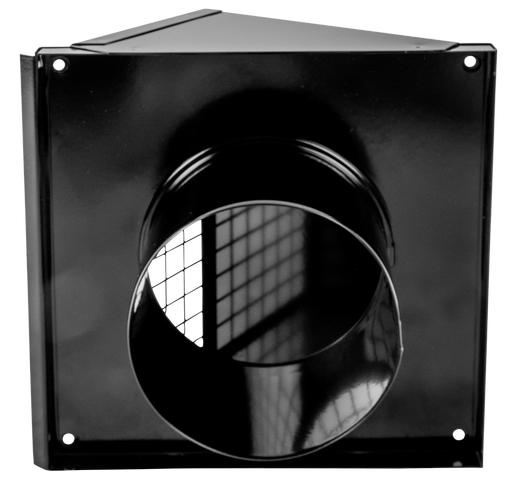 Wolf Wandhaube DN125 Farbe: schwarz, für CWL