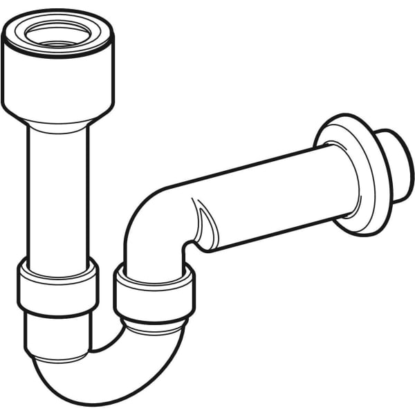 Geberit Röhrengeruchsverschluss für Ausgussbecken d50 Abgang horizontal