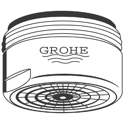 GROHE Mousseur 13929 Durchflussklasse A 15l/min bei 3 bar M24x1 weiß