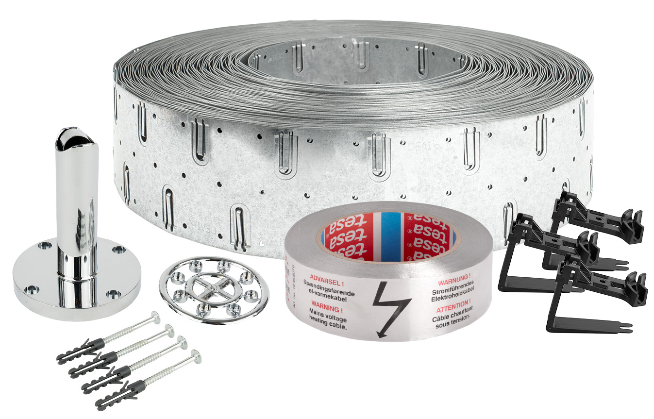 Danfoss Aluklebeband 38mm breit/50m lang max.160C,m.Warnaufschrift.,selbstklebend