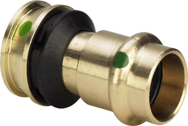 Viega Übergangsstück mit SC Raxofix 5313P in 16 x 15 mm Siliziumbronze