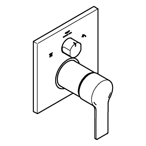 GROHE Einhandbatterie Allure 29176_1 FMS für Rapido SmartBox cool sunrise geb