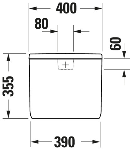 Duravit Qatego Spülk., inkl. IG 4,5/3L Dual Flush,Wasserans.Unten L,Weiß HG,HYG
