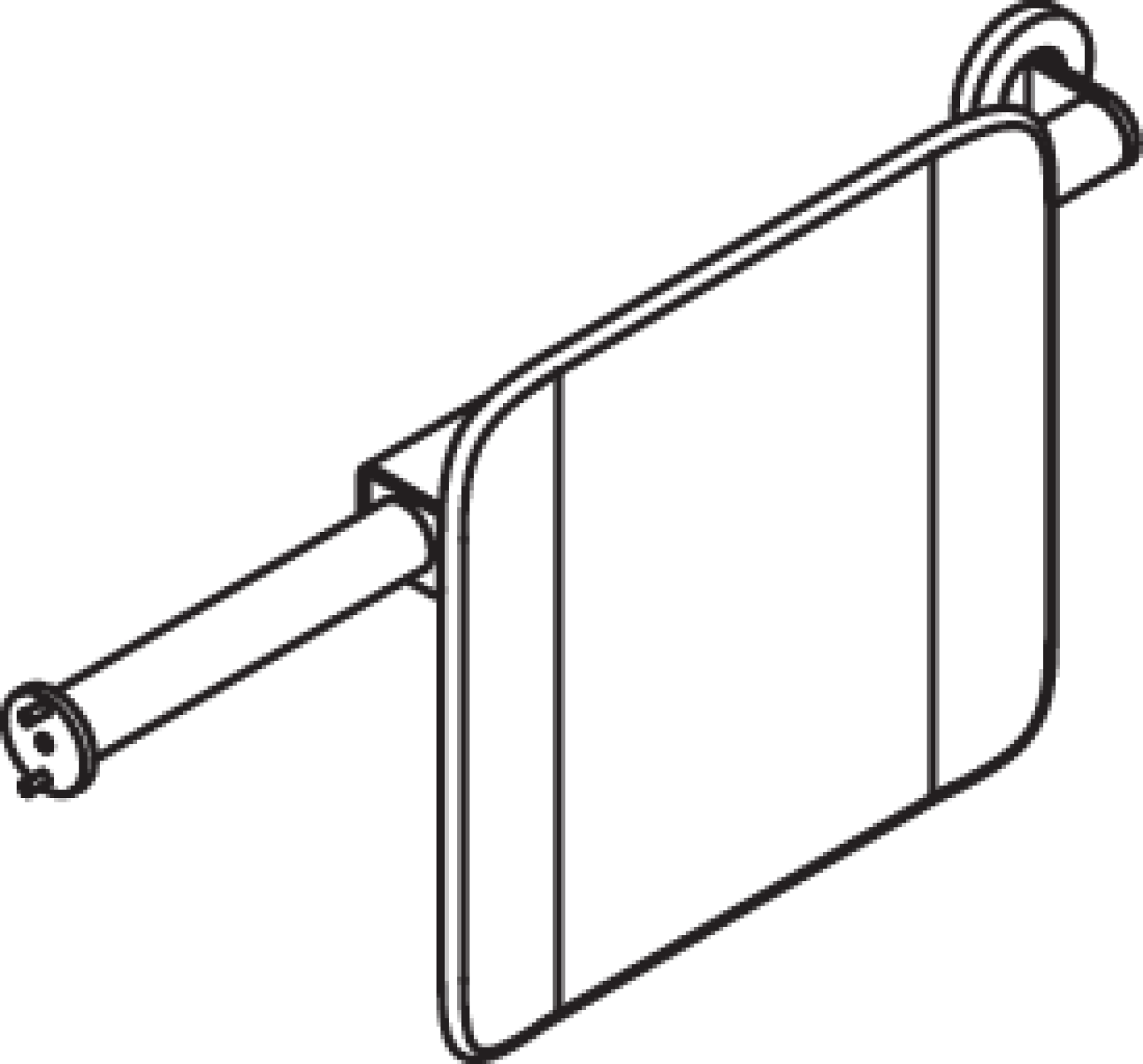HEWI Rückenst., Sys 900, T:150, li Wand, re SK-Griff (A),plvb dgrau tiefmatt