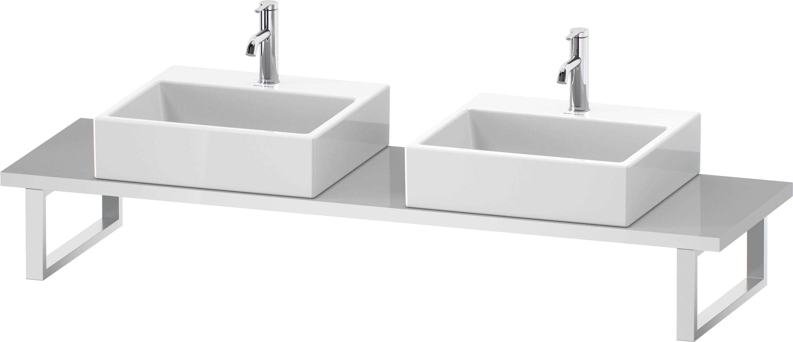 Duravit Konsole variabel DuraStyle Compact 2 Ausschn.,30xvarx480,Betongrau Matt