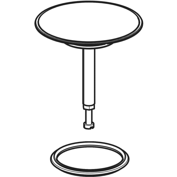 Geberit Ventilstopfen d72/35x5,5 für BW Ablauf, chrg Geberit Ventilstopfen d72/35x5,5 für BW Ablauf, chrg