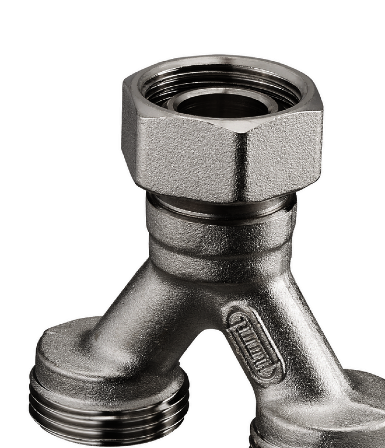 OVENTROP-Duo-Anschlussstück für Wand- einbaukasten"Unibox",3/4"ÜM + 3/4"AG(2x)