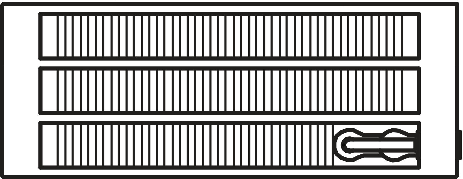 Kermi V-Konvektor Typ43 BH210x194x1000mm QN1640, weiß, 6 bar, m. Abd., Vent. re