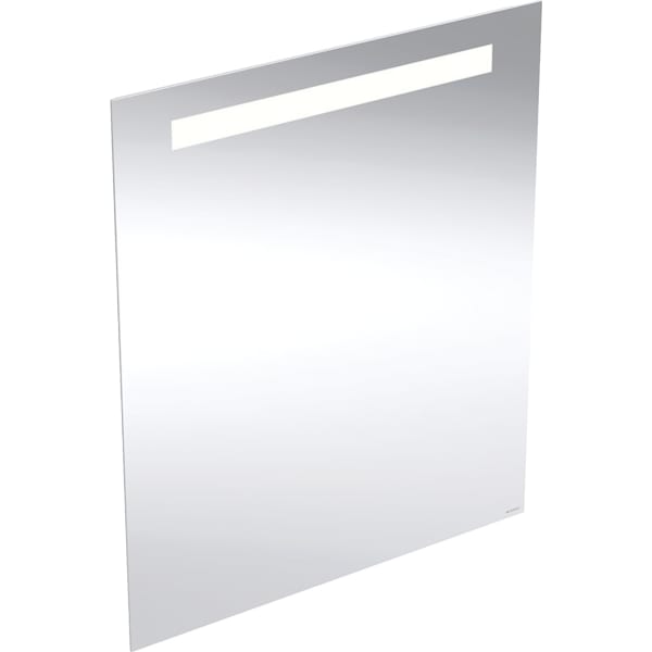 Geberit Option Basic Lichtspiegel, eckig Beleuchtung oben, 60x70x3cm, alu. elox