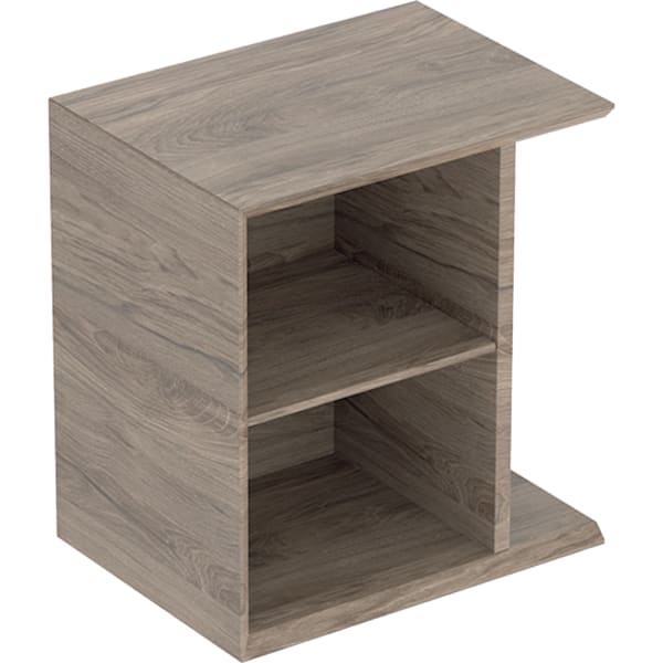 Geberit iCon Seitenelement wandhängend 37x40x27,3cm, Nussbaum hickory