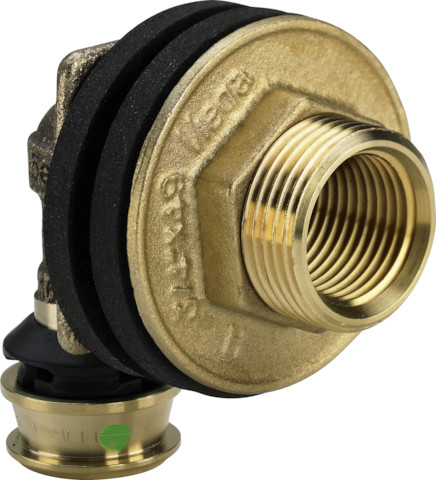 Viega Wanddurchführung mit SC Raxofix 5332.11 in 16mmxRp1/2xG3/4x18mm Sibr