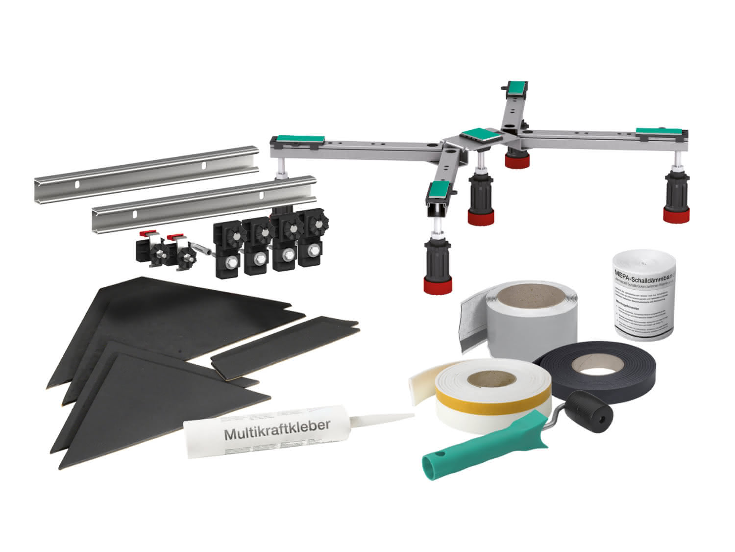 Duschwannen-Set BW-5 Maxi 3S+ Acryl