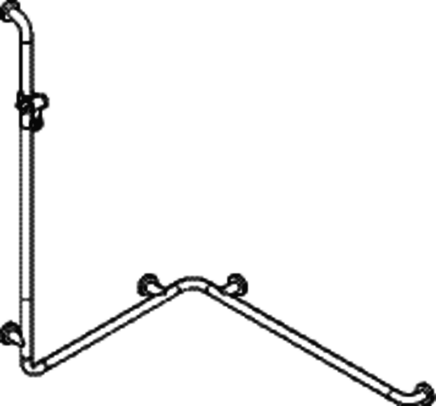 HEWI Dusch-Wannenhdl. m.Br.H.St., AM1:1250, W1:762, W2:962 umbra
