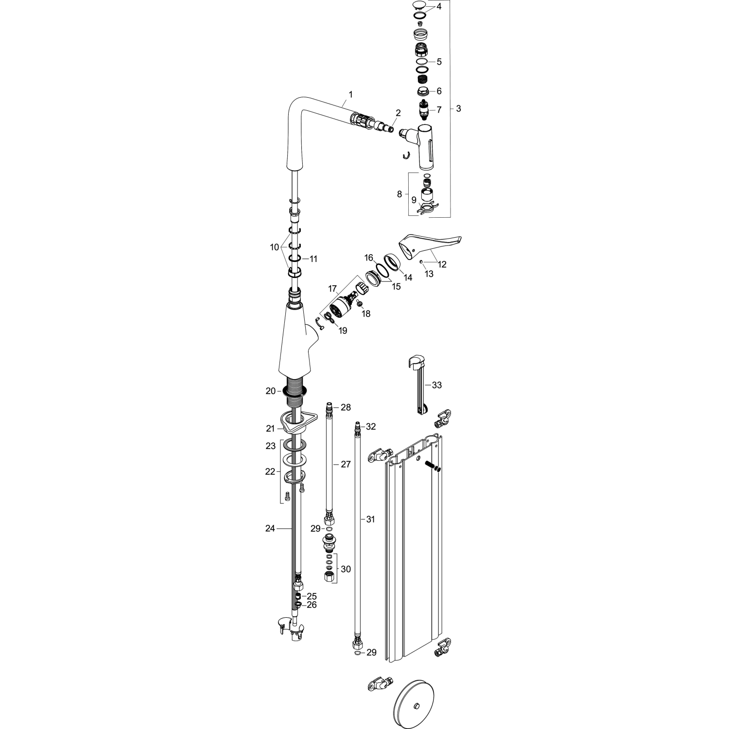 Hansgrohe Spültischmischer 320 Metris Select M71 Ausziehbrause 2jet sBox steel