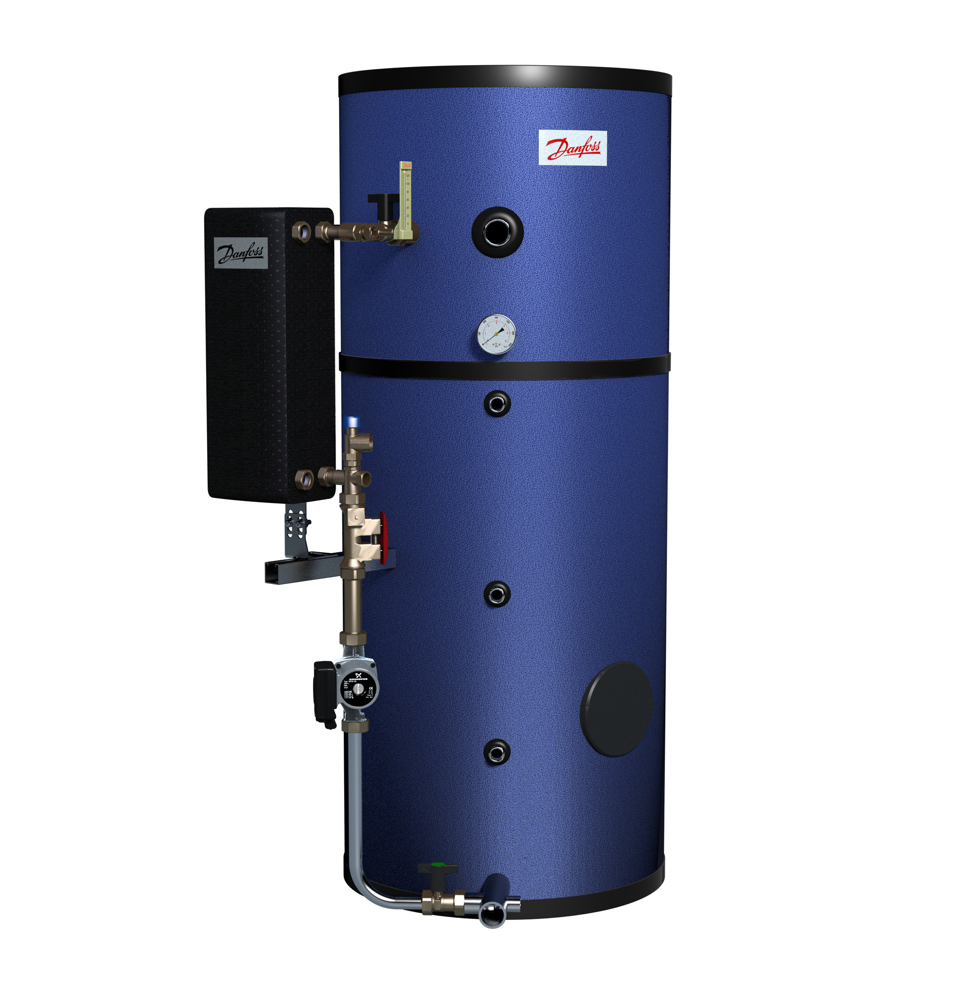 Danfoss TW-ThermoDual-S 350-60 Cu HEX Speicher 350l, Anschlussleistung 60kW