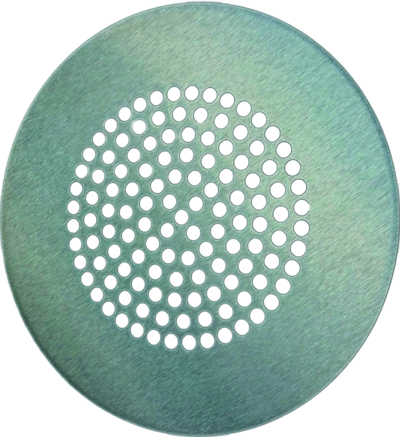 Pluggit Edelstahlblende Dm 200mm Design Circle, Rundloch ohne Filter, EVBP6