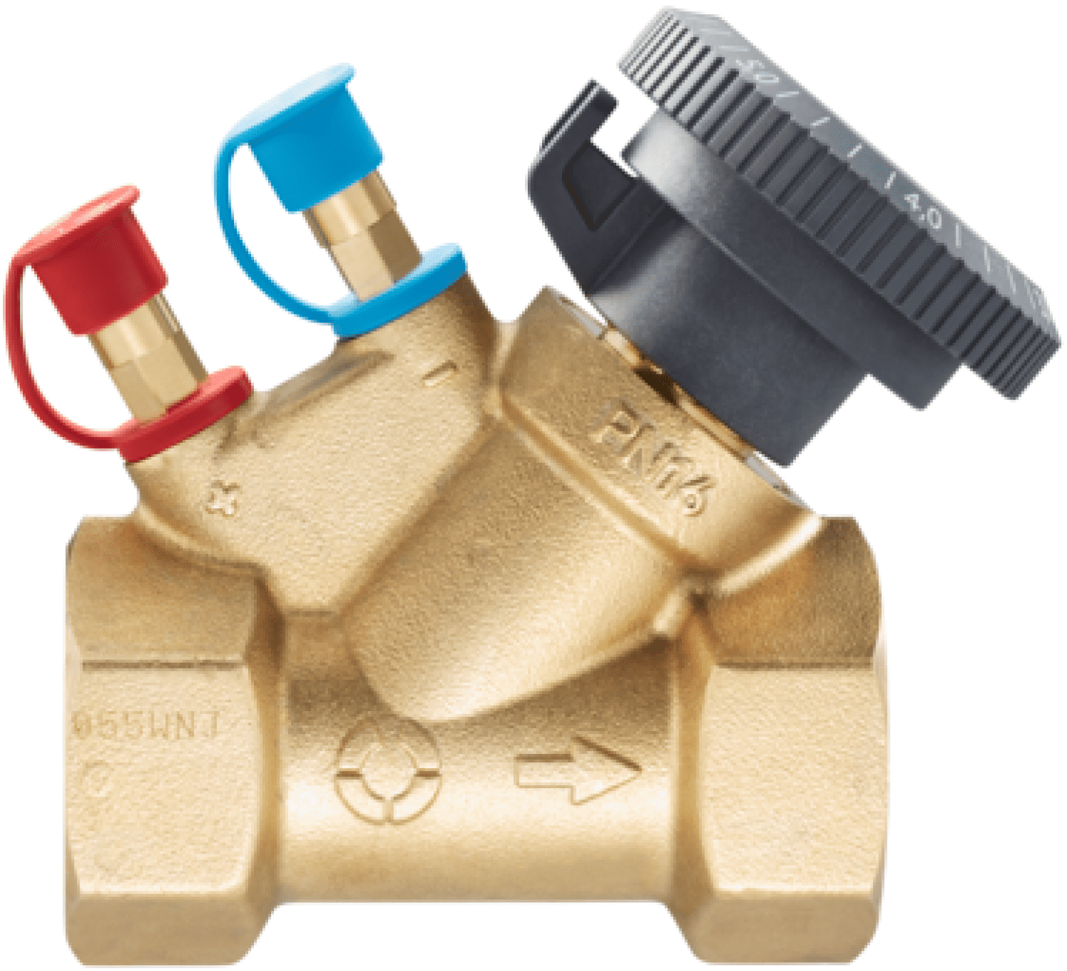 Strangregulierventil HydroCom V PN16 DN15, Rp1/2 IG, HydroPort, EZB