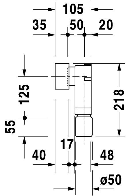 DU Unterputzsiphon für Waschtisch Architec, inkl. Anschlusszubehör
