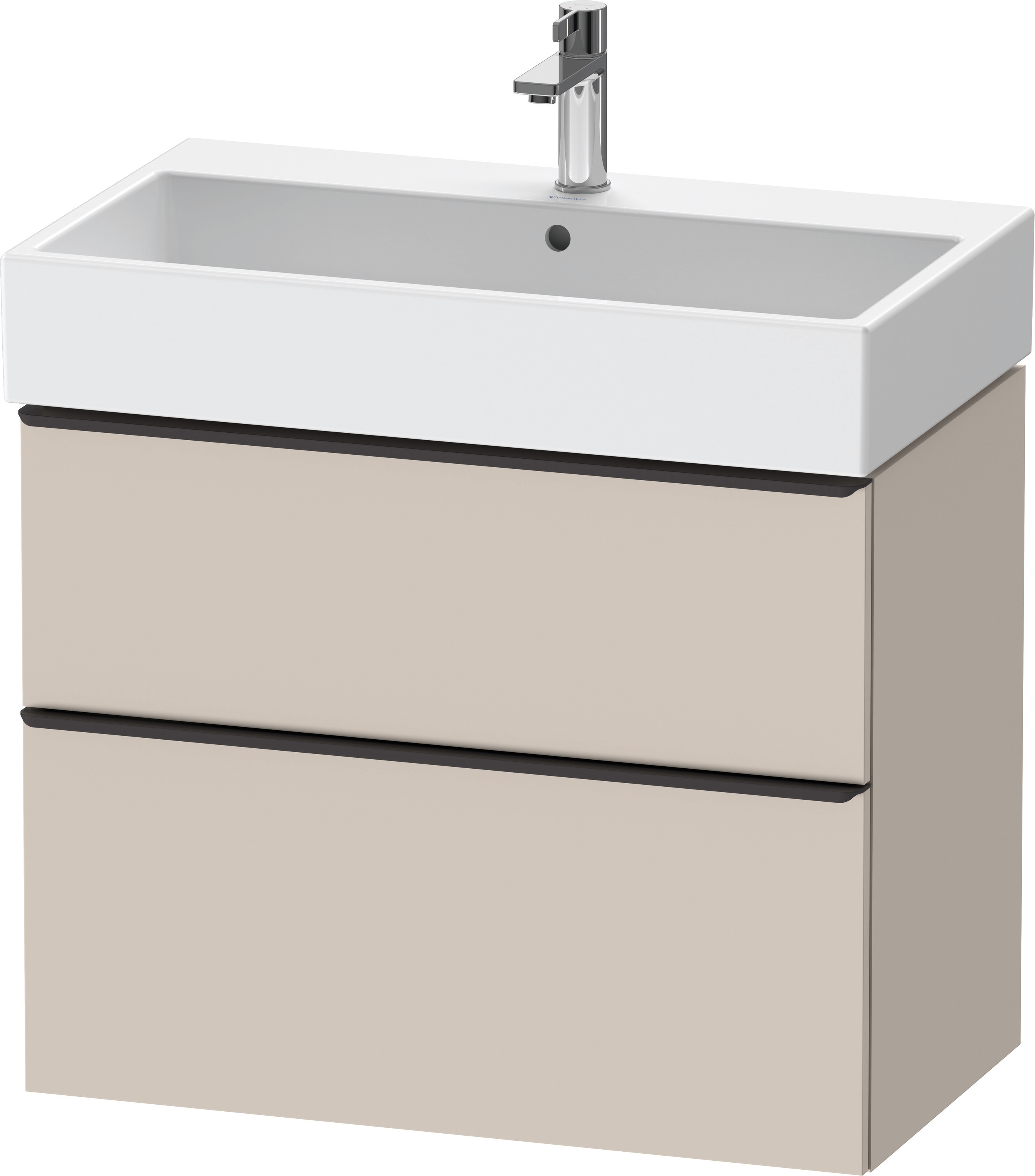 Duravit D-Neo WTU,Ausz:1,Schubk:1,GR:Dia.Schw 784x442x625mm,Wandh,Taupe Matt,Dekor