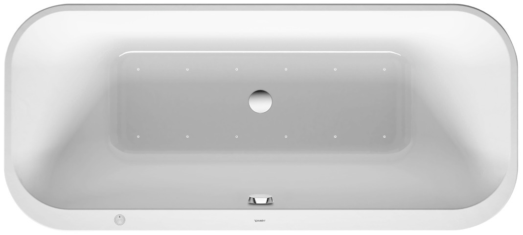 Duravit Whirlwanne Happy D.2Plus 1800x800mm, Weiß, freistehend, m.angef.Acrylv., AS