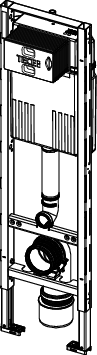 TECEprofil WC-Modul mit Compact 320-Spülkasten, Bauhöhe 1120 mm