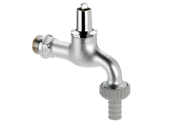 BENDER Auslaufventil Typ 1031 DN 20 SVS,Steckschl. mattverchr.