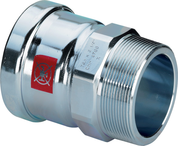 Viega Übergangsstück Prestabo XL 1111XL in 76,1mm x R2 1/2Stahl verzinkt