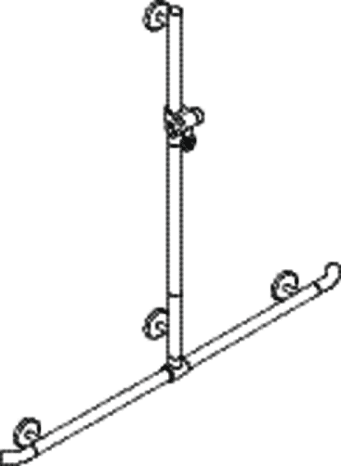 HEWI DUHA m.Br.H.St., AM1:1100, W1:1184, Br.H. in 92, Kst., chromoptisch besch.