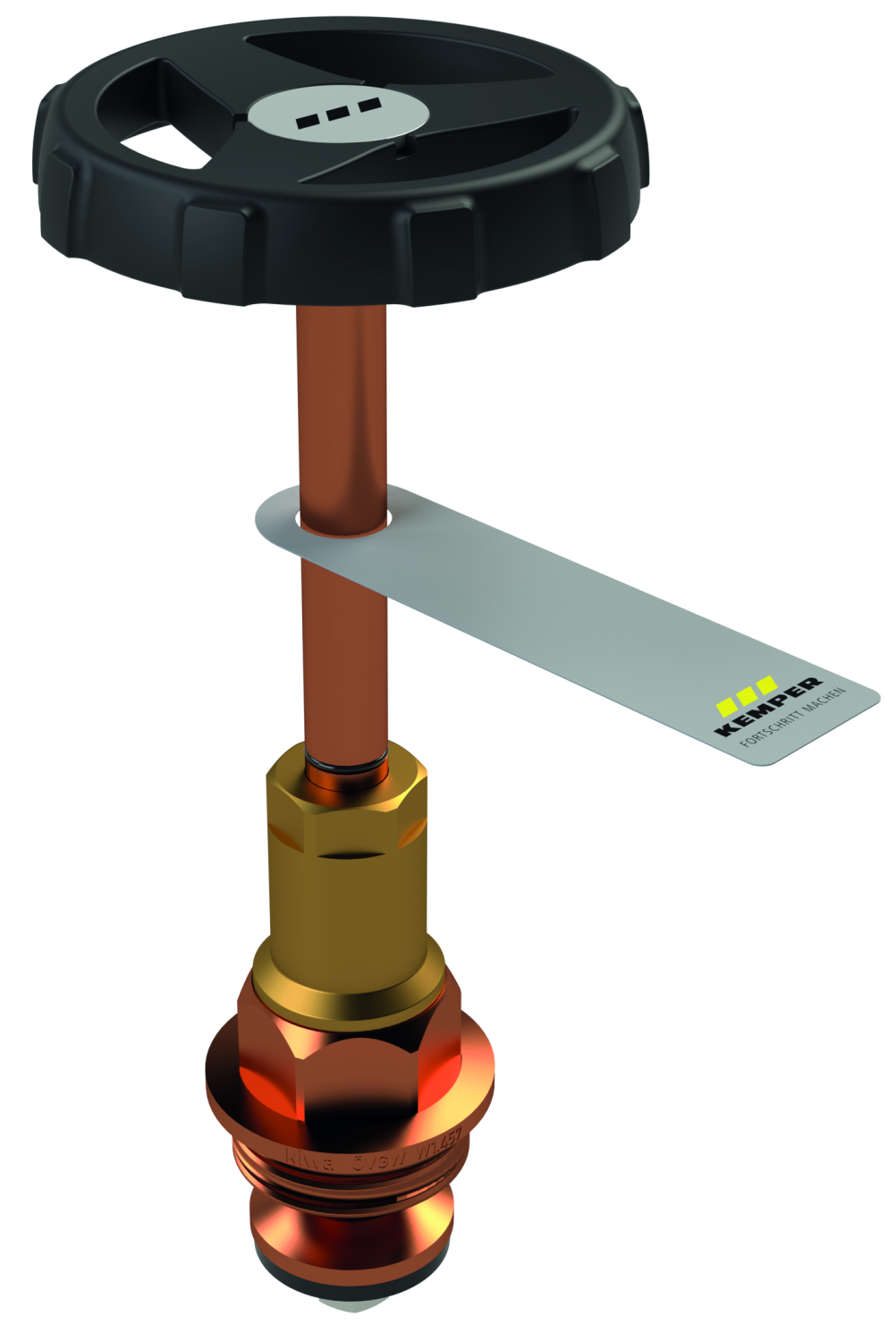 KEMPER Absperr-Oberteil m. EPDM-Dichtung mit verlängerter Spindel, DN15