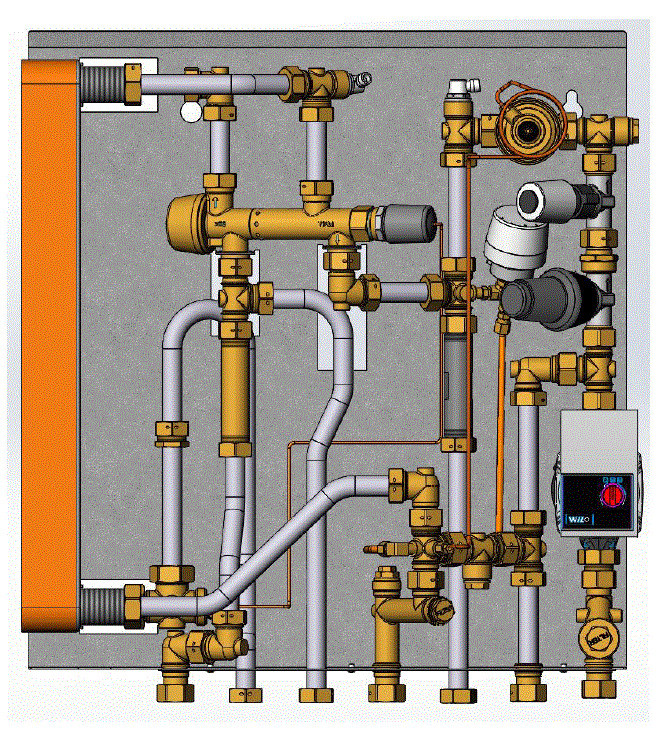Danfoss Wohnungsstation AkvaLux MSS NT-Heizung, 78kW