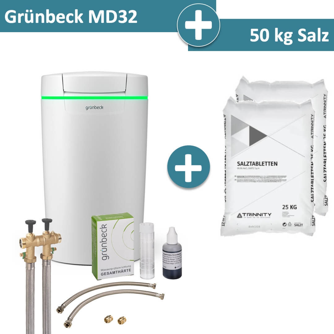 Grünbeck Enthärtungsanlage softliQ:MD32 mit 50 kg Salz