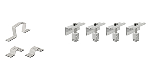 Set Ergänzung Alpin /3 Flachdachsystem, O/W 10 Grad f. 2 Module