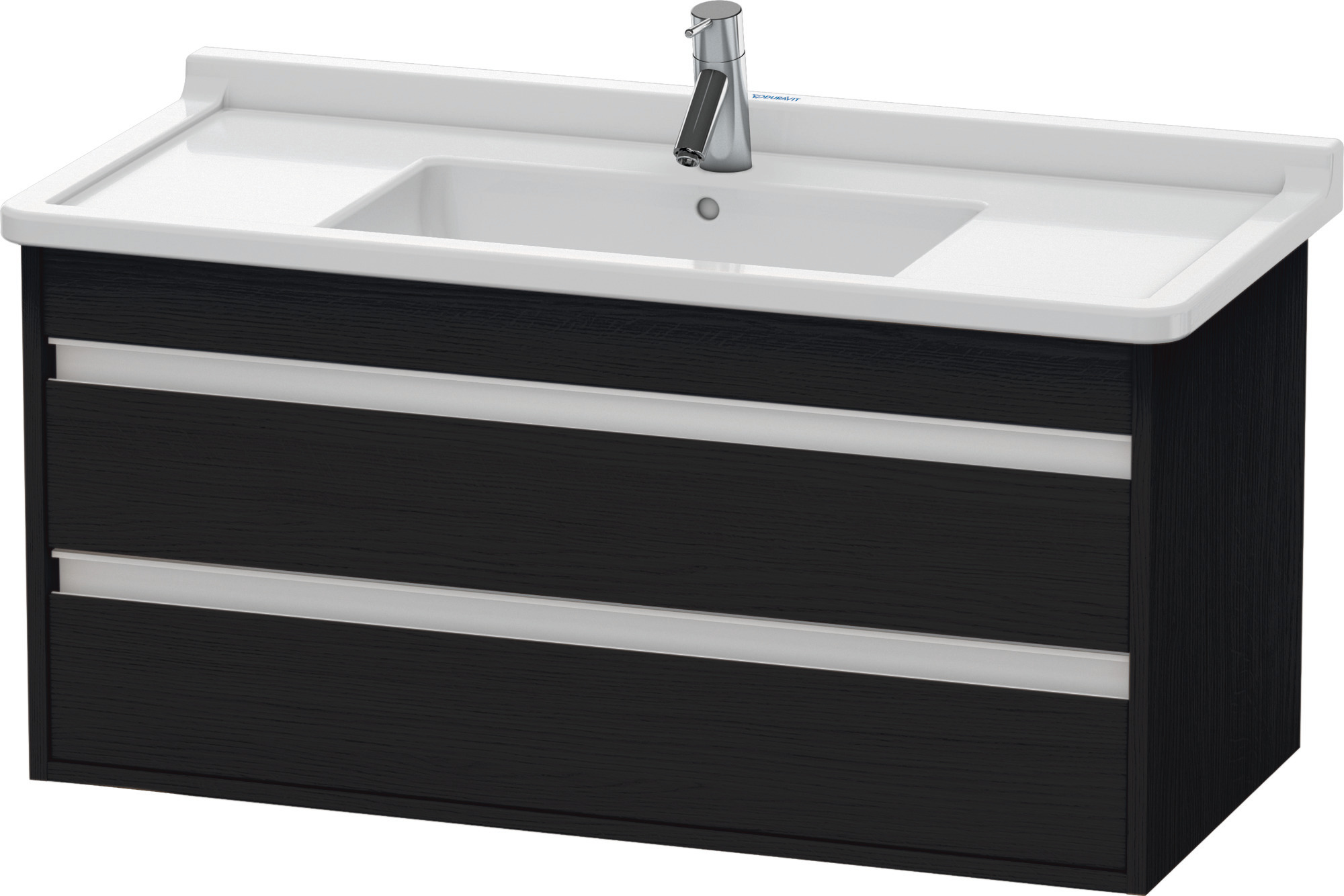 Duravit WTU wandhängend Ketho 455x1000x480mm 2 SchKa, für 030410, Eiche Schwarz