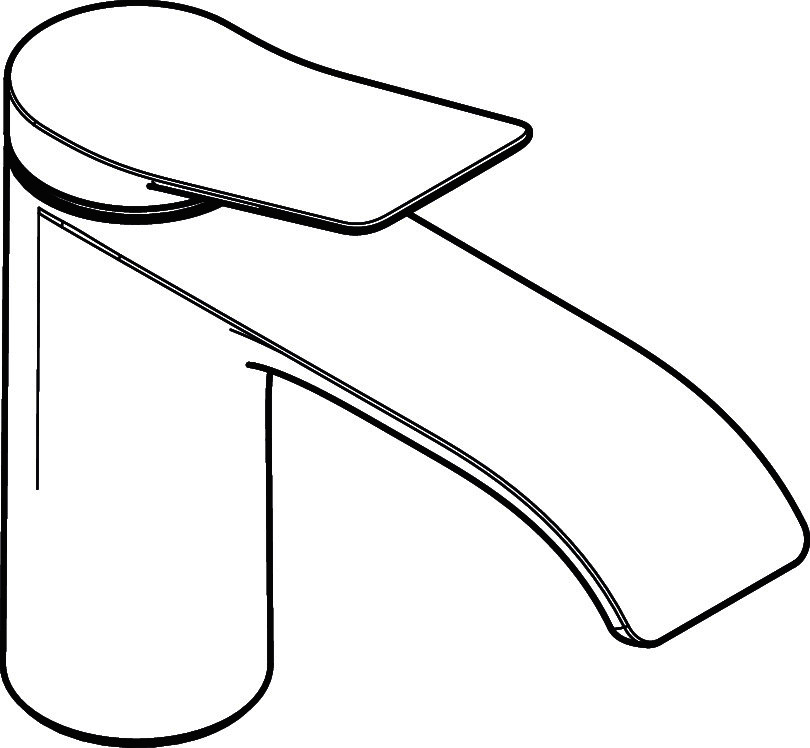 Hansgrohe Waschtischmischer 80 Vivenis m.Zugstangen-Ablaufgarnitur mattschwarz